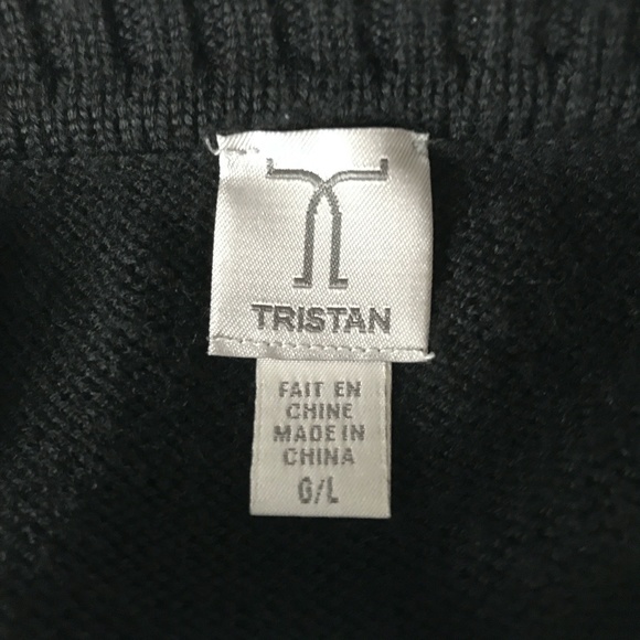 Tristan Black Knit Long Sleeves Sweater - Picture 6 of 8